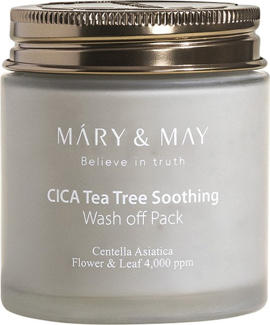 CICA TeaTree Soothing Wash off Pack - Pleťová maska s jílem 125.0g