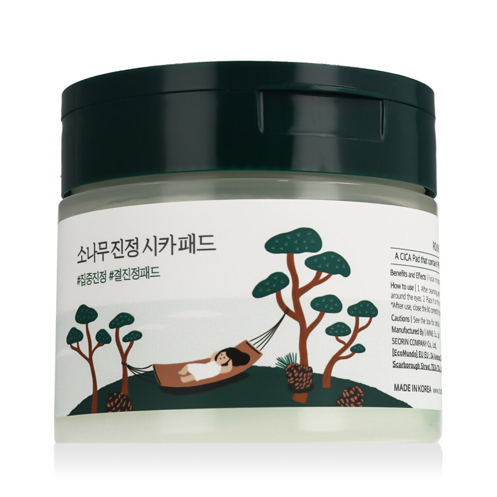 ROUND LAB, Pine Calming Cica Pad ( 50 ks ) - Zklidňující tonizační tampony