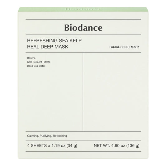 Biodance Refreshing Sea Kelp Real Deep Mask 4 x 34 g