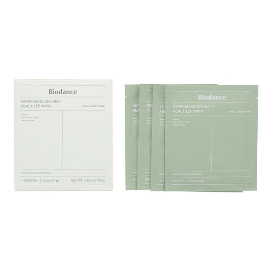 Biodance Refreshing Sea Kelp Real Deep Mask 4 Units