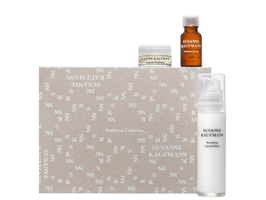 Radiance Collection Set Susanne Kaufmann: Face Masks & Exfoliators, Anti-Ageing, Sulfates-Free, Gel Mask, For Face, 50 ml + Face Masks & Exfoliators, Enzyme, Exfoliating Cleanser, 15 ml + Face Serums & Oils, Hyaluron, Moisturizing, Serum, For Face, 15 ml