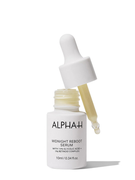 Alpha-H, Midnight Reboot, Exfoliating & Brightening, Night, Serum, For Face, 10 ml *Miniature