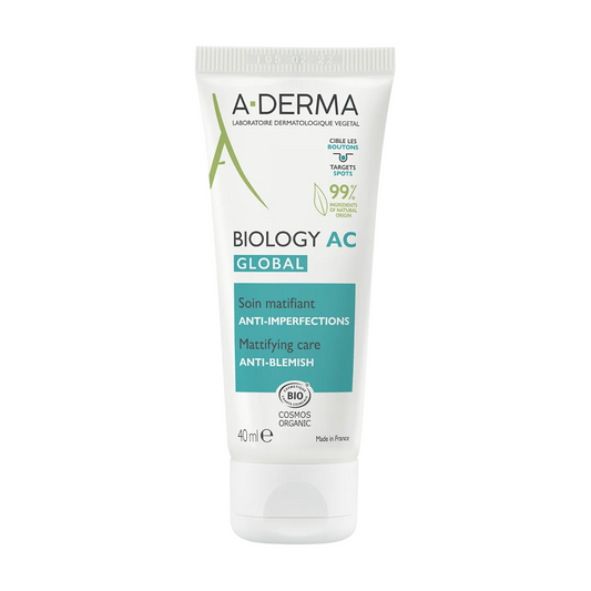 A-Derma, Biology AC, Anti-Unreinheiten, Tag, Lokale Behandlungspflege, Akne, Gesicht, 40 ml