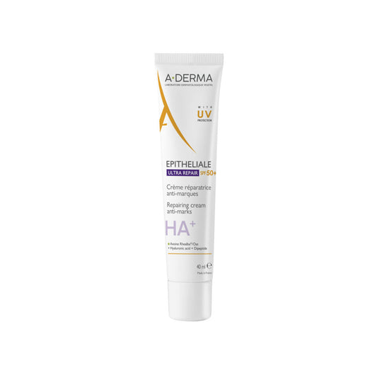 A-Derma, Epitheliale A.H. Ultra, Reparierende Creme, Täglich, Körper, LSF 50+, 40 ml
