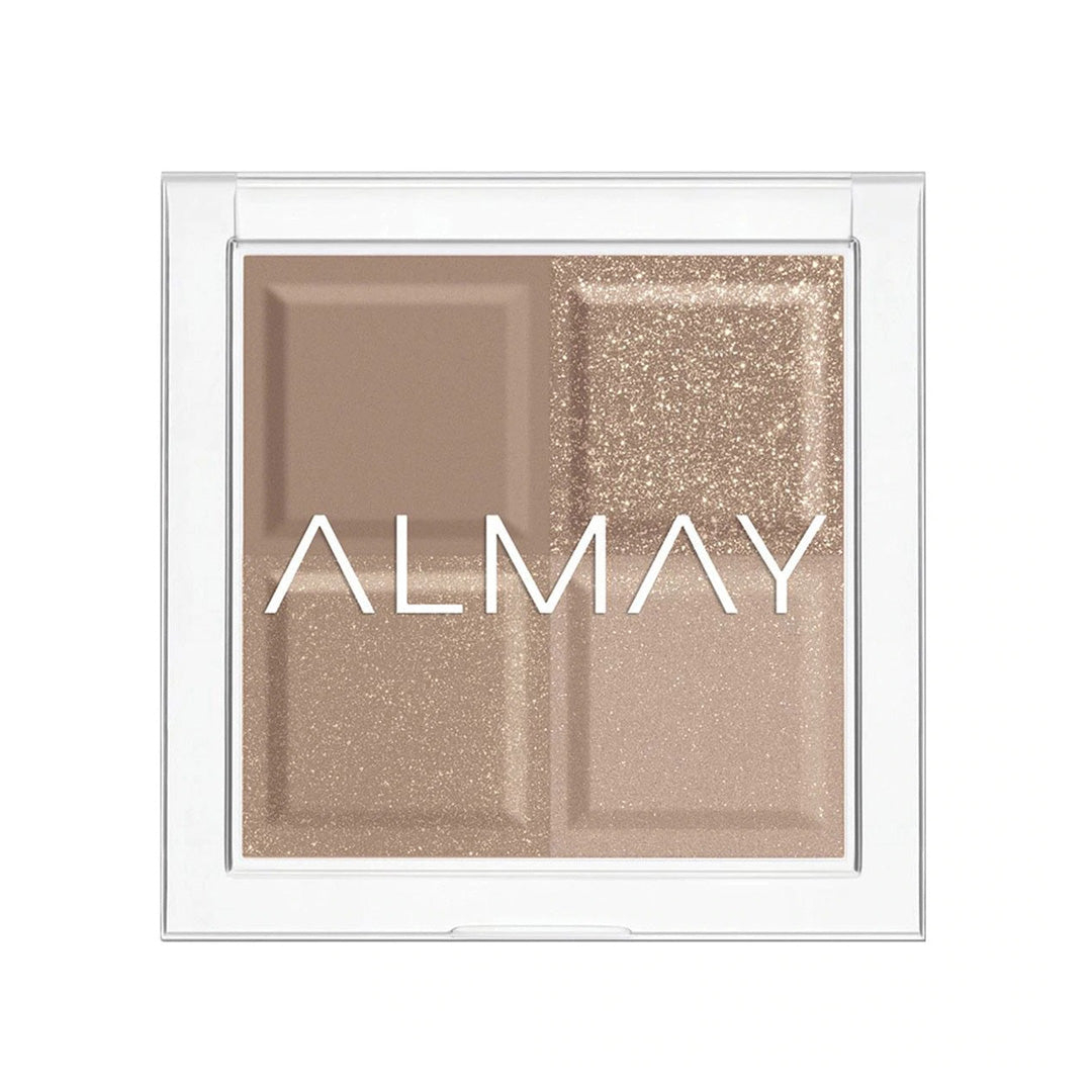 Almay, Shadow Quad, Eyeshadow Palette, 130, Oyster, 4 Shades, 3.5 g