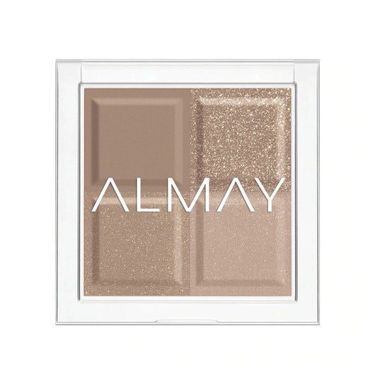 Almay, Shadow Quad, Eyeshadow Palette, 130, Oyster, 4 Shades, 3.5 g