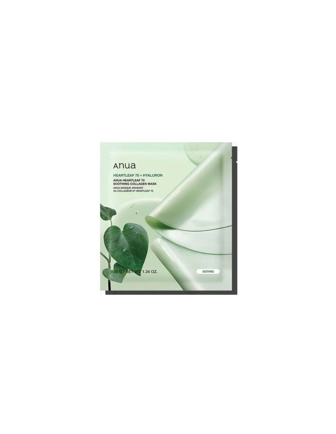 Anua, Heartleaf 70, Hyaluron, Soothing, Sheet Mask, For Face, 28 ml