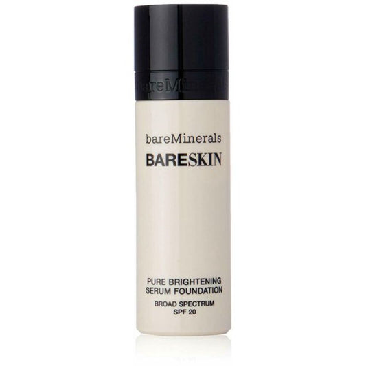 BareMinerals, BareSkin, frei von Parabenen, aufhellende Serum-Foundation, 01, Porcelain, LSF 20, 30 ml