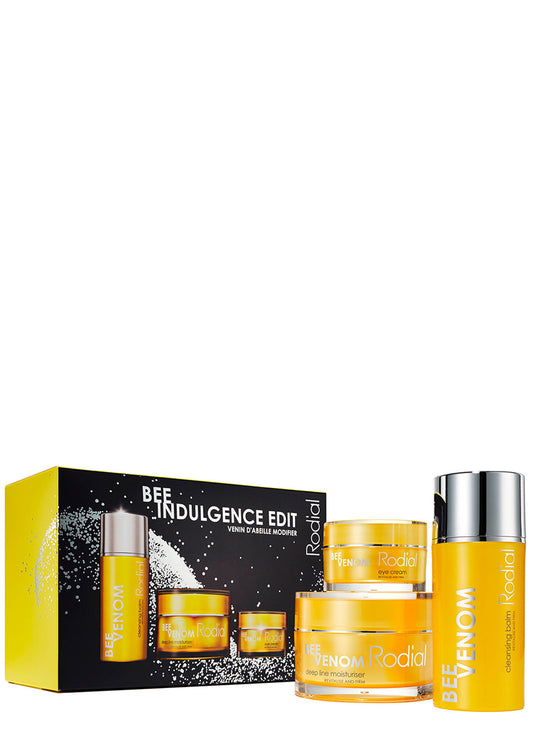 Bee Indulgente Edit Set Rodial: Bee Venom, Moisturizing, Cream, For Face, 50 ml + Bee Venom, Brightening, Eye Cream, 25 ml + Bee Venom, Eliminates Impurities, Cleansing Balm, For Face, 100 ml