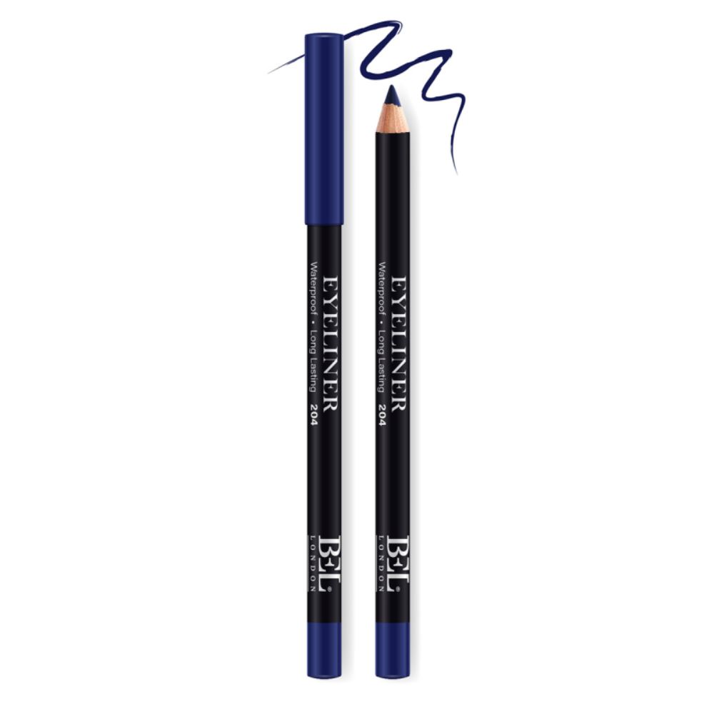 Bel London, BEL London, gehärtetes Pflanzenöl, wasserfest, Farbe, langanhaltend, Gel-Stift-Eyeliner, 204, Blau, 0,78 g