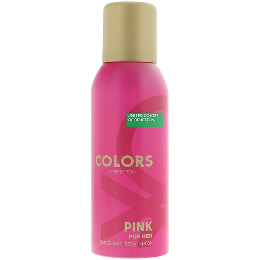 Benetton, Colors Pink, Floral et Fruité, Déodorant en Vaporisateur, Pour Femme, 150 ml