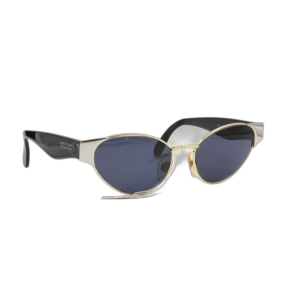 Benetton, United Colors of Benetton, Sonnenbrille, Oval, Metallic-Silber, für Damen