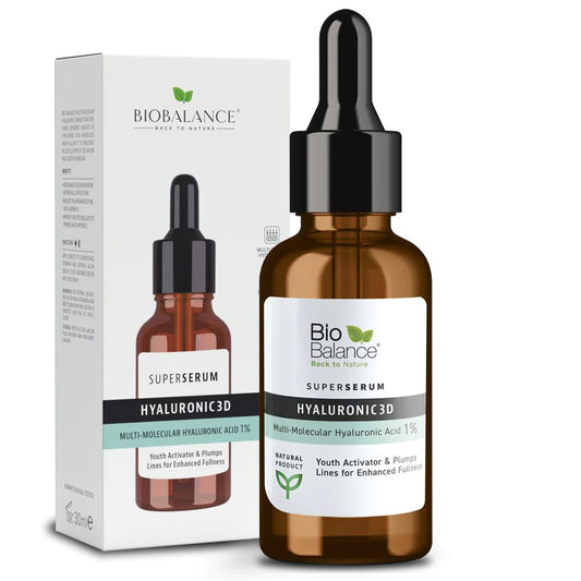 Bio Balance, Hyaluronic 3D, Feuchtigkeitsspendend & Aufpolsternd, Tag & Nacht, Serum, Für das Gesicht, 30 ml