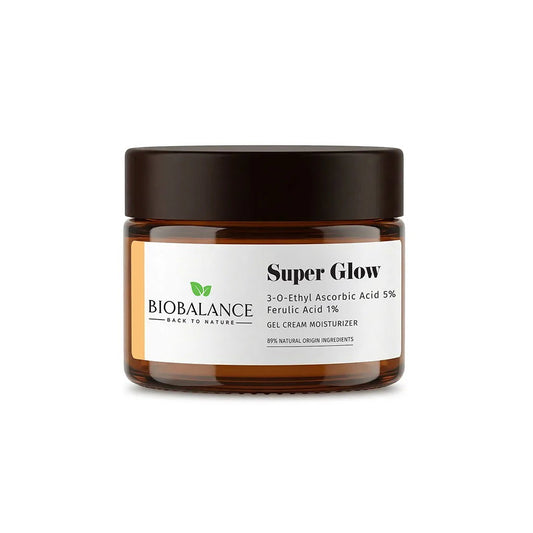 Bio Balance, Super Glow, aufhellend, Anti-Aging & Anti-Falten, morgens & abends, Gel-Creme, für das Gesicht, 50 ml