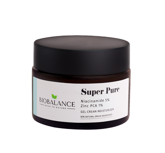 Bio Balance, Super Pure, Feuchtigkeitsspendend, Täglich, Gel-Creme, Für das Gesicht, 50 ml