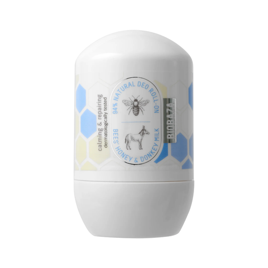 Biobaza, Bienenhonig & Eselsmilch, beruhigend & pflegend, Deo-Roll-on, Unisex, 50 ml