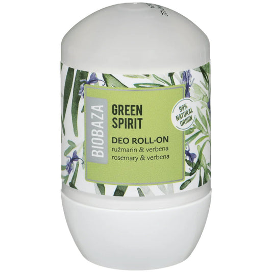 Biobaza, Green Spirit, Natural Ingredients, Refreshing, Green, Deodorant Roll-On, For Women, 50 ml