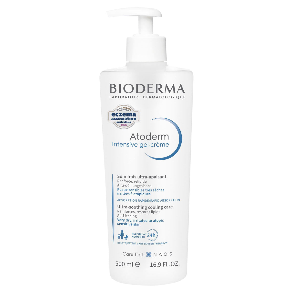 Bioderma, Atoderm Intensive, Ultra-Soothing, Gel Cream, For Face & Body, 500 ml