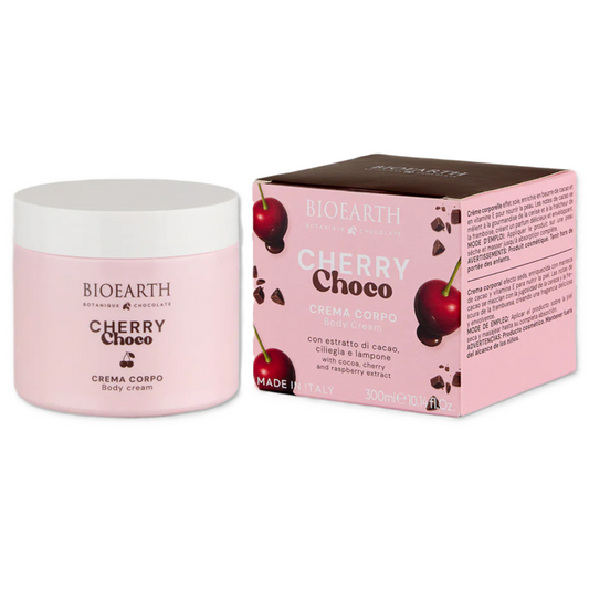 Bioearth, Cherry Choco, Feuchtigkeitsspendend & Pflegend, Körpercreme, Täglich, 300 ml