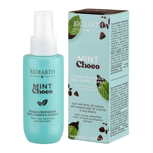 Bioearth, Mint Choco, Erfrischendes, Sprühnebel, Für Körper, Gesicht & Haar, 100 ml
