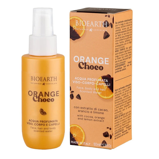 Bioearth, Orange Choco, Erfrischendes Körperspray, für Körper, Gesicht & Haar, 100 ml