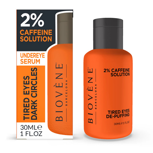 Biovene, vermoeide ogen en donkere kringen, 2% cafeïne, oogserum tegen wallen, 30 ml