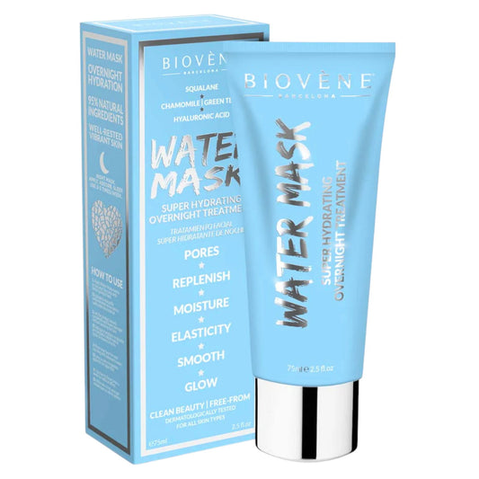 Biovene, Water Mask, Hydraterend Afpelmasker, Voor de nacht, Voor het Gezicht, 75 ml
