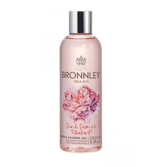 Bronnley, Pink Peony & Rhubarb, Reinigendes Duschgel, für alle Hauttypen, 250 ml