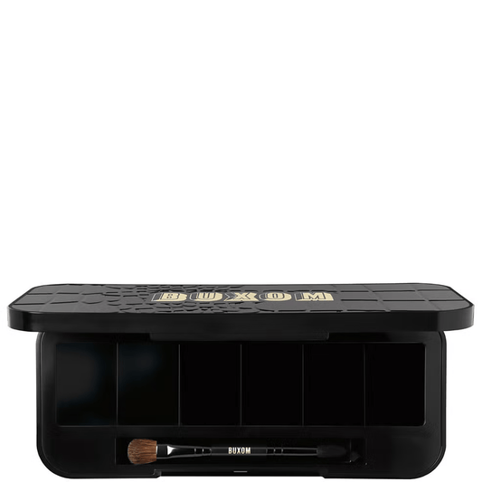 Buxom, Buxom, Empty Eyeshadow Case, Black, With 6 Slots