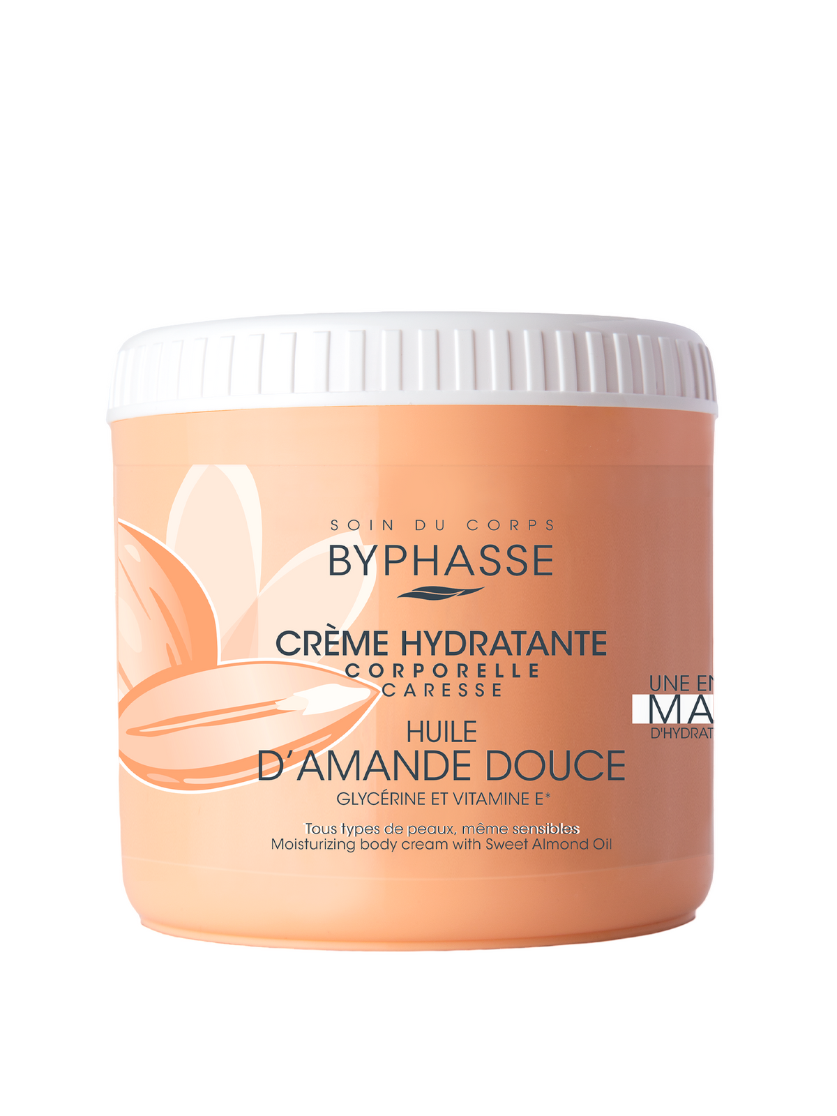 Byphasse, Süßmandel, Feuchtigkeitsspendend, Körpercreme, 500 ml