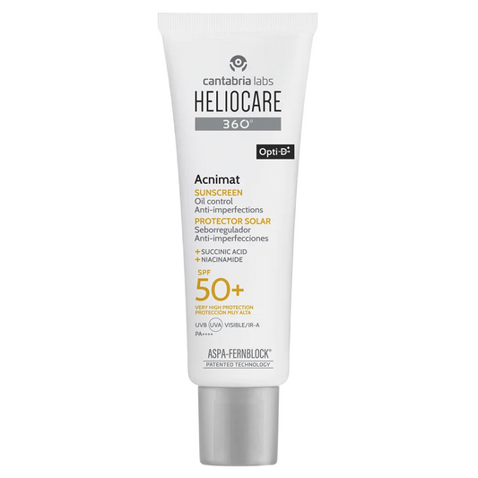 Cantabria Labs, Heliocare 360º Acnimat, Anti-Unreinheiten, Sonnencreme, für das Gesicht, LSF 50+, 50 ml