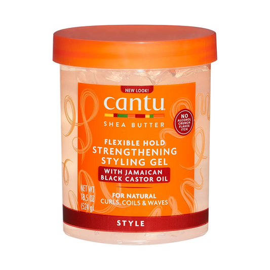 Cantu, Sheaboter, Stylinggel voor het haar, Versterkend, Flexibele fixatie, 524 ml