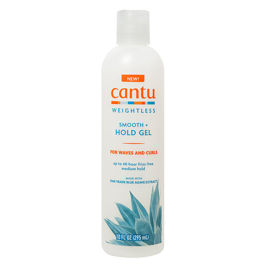 Cantu, Weightless Smooth + Hold, Agave, Stylinggel voor het haar, Tegen pluizig haar, Medium fixatie, 295 ml