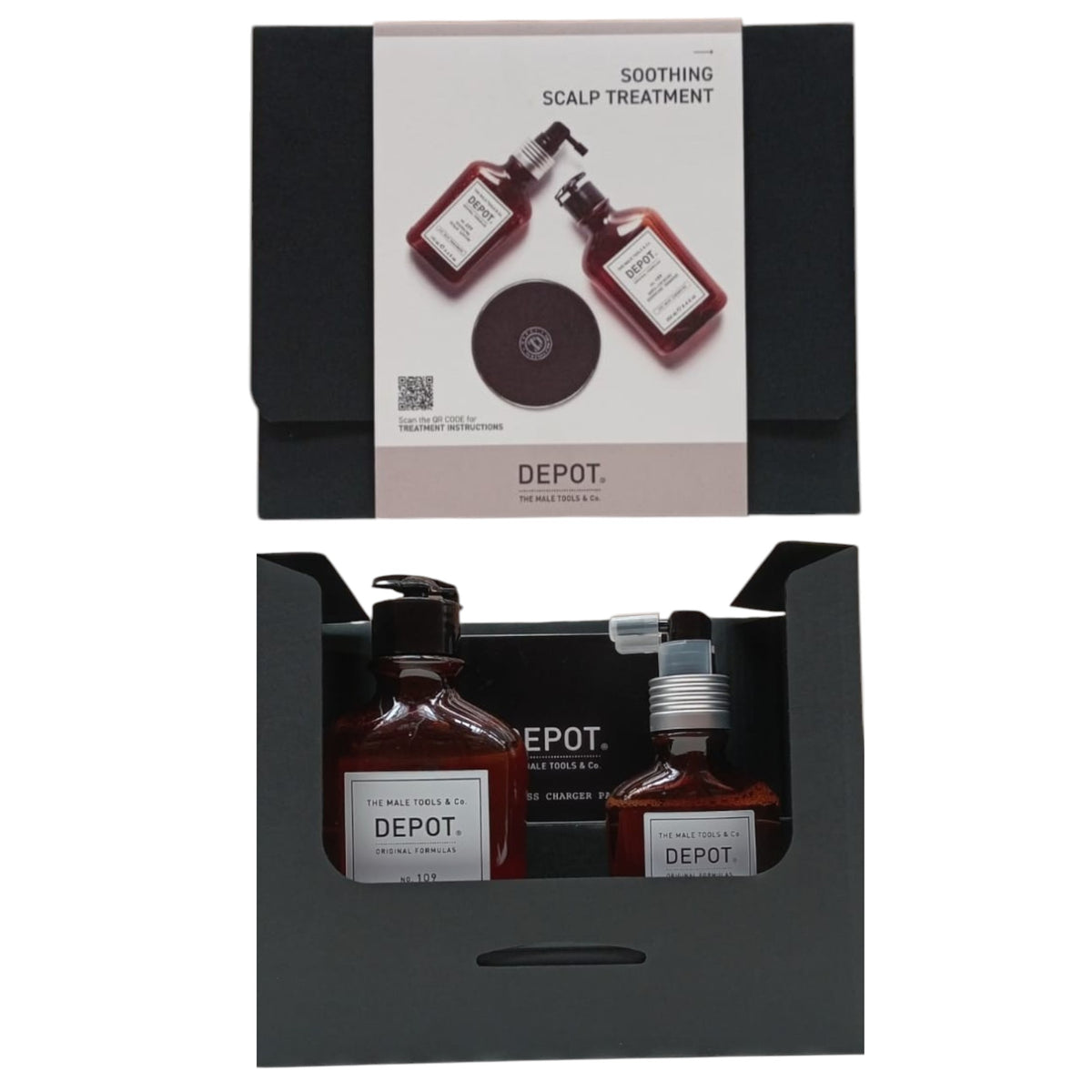 Consumer Kit G Set Depot: 200 Hair Treatments No. 209, Haarkur, beruhigend, 100 ml + 100 Hair Cleansing No. 109, Haarshampoo, beruhigend, 250 ml