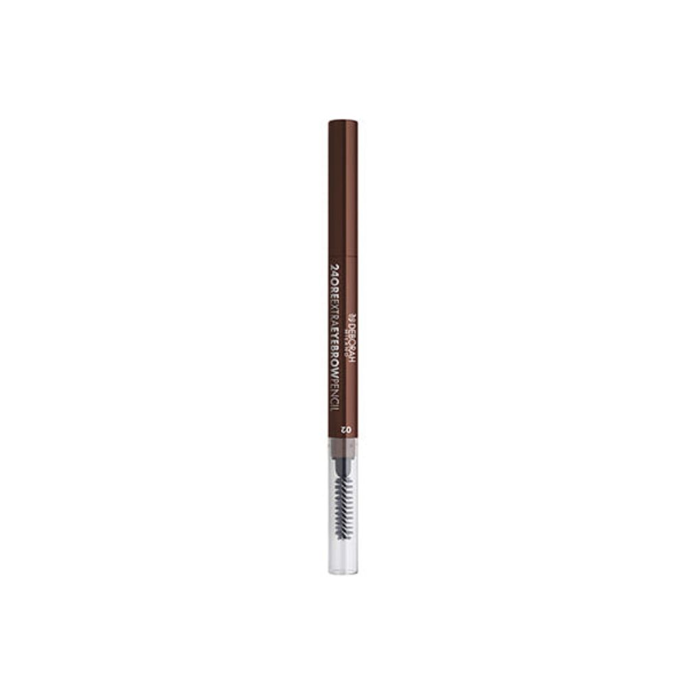 Deborah, 24 Ore Extra, Double-Ended, Augenbrauen-Cremestift & Bürstchen 2-in-1, 03, Dark