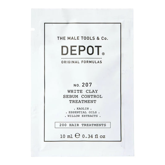 Depot, 200 Hair Treatments No. 207, Kaolin, Scalp Treatment Cream Mask, For Regulation Of Excessive Sebum, 10 ml