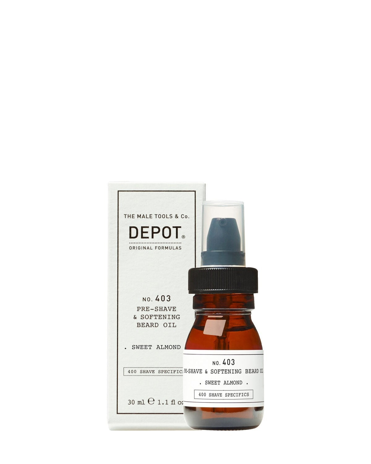 Depot, 400 Shave Specifics No. 403, Süßmandel, pflegendes Rasieröl, 30 ml