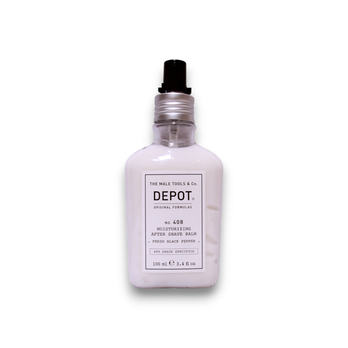 Depot, 400 Shave Specifics No. 408, Fresh Black Pepper, Feuchtigkeitsspendender After-Shave-Balsam, 100 ml
