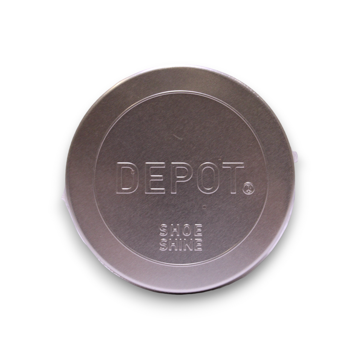 Depot, Shoe Shine, Metal Jar, Silver