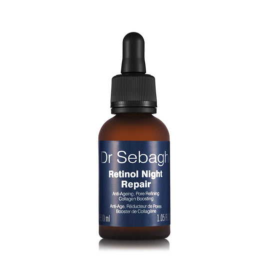 Dr. Sebagh, Retinol Night Repair, Hyaluronsäure, Anti-Aging, Nacht, Serum, für das Gesicht, 30 ml