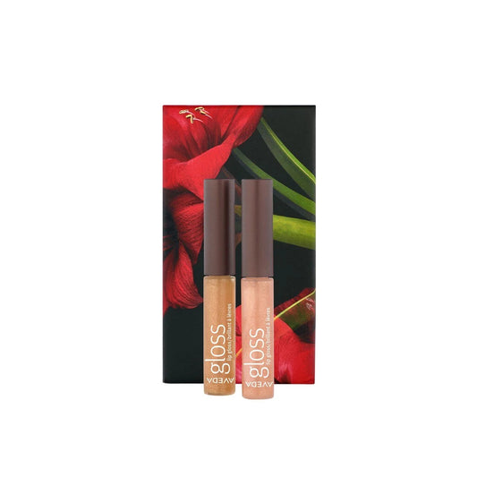 2020 Aveda Geschenkset: Feed My Lips, Natural, Shining, Lipgloss, Gold Shimmer, 2,5 ml + Feed My Lips, Natural, Shining, Lipgloss, Rose Gold, 2,5 ml