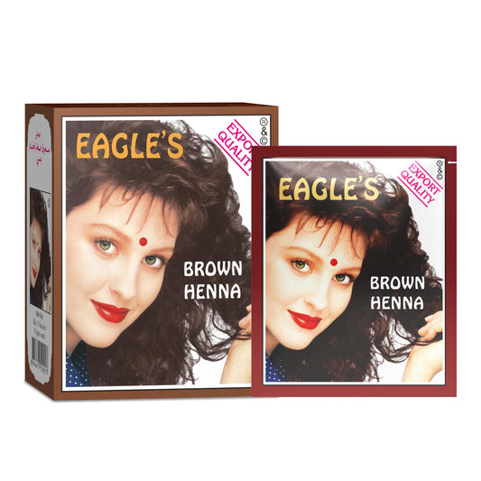 Set, Eagles, Henna Hair Color, Permanent Hair Dye,  Dark Brown, 6 pcs, 10 g