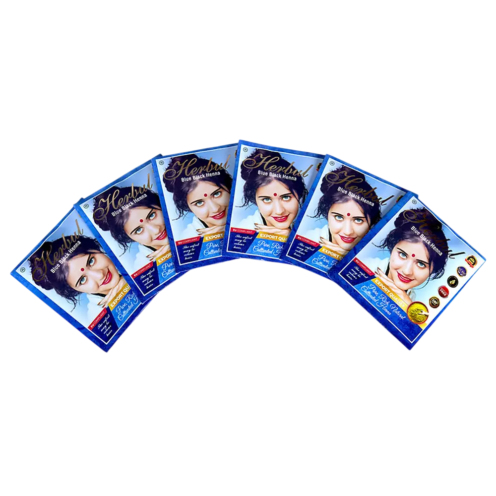 Set, Eagles, Henna Hair Color, Permanent Hair Dye,  Black, 6 pcs, 10 g