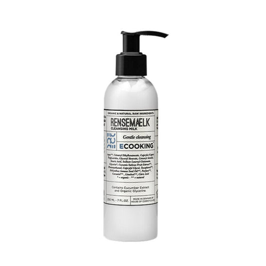 Ecooking, RenseMaelk, Reinigende en hydraterende reinigingsmelk voor het gezicht, 200 ml