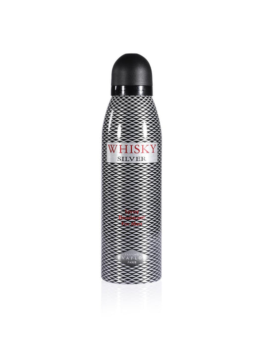 Evaflor, Whisky Silver, Spicy, Deodorant Spray, For Men, 200 ml
