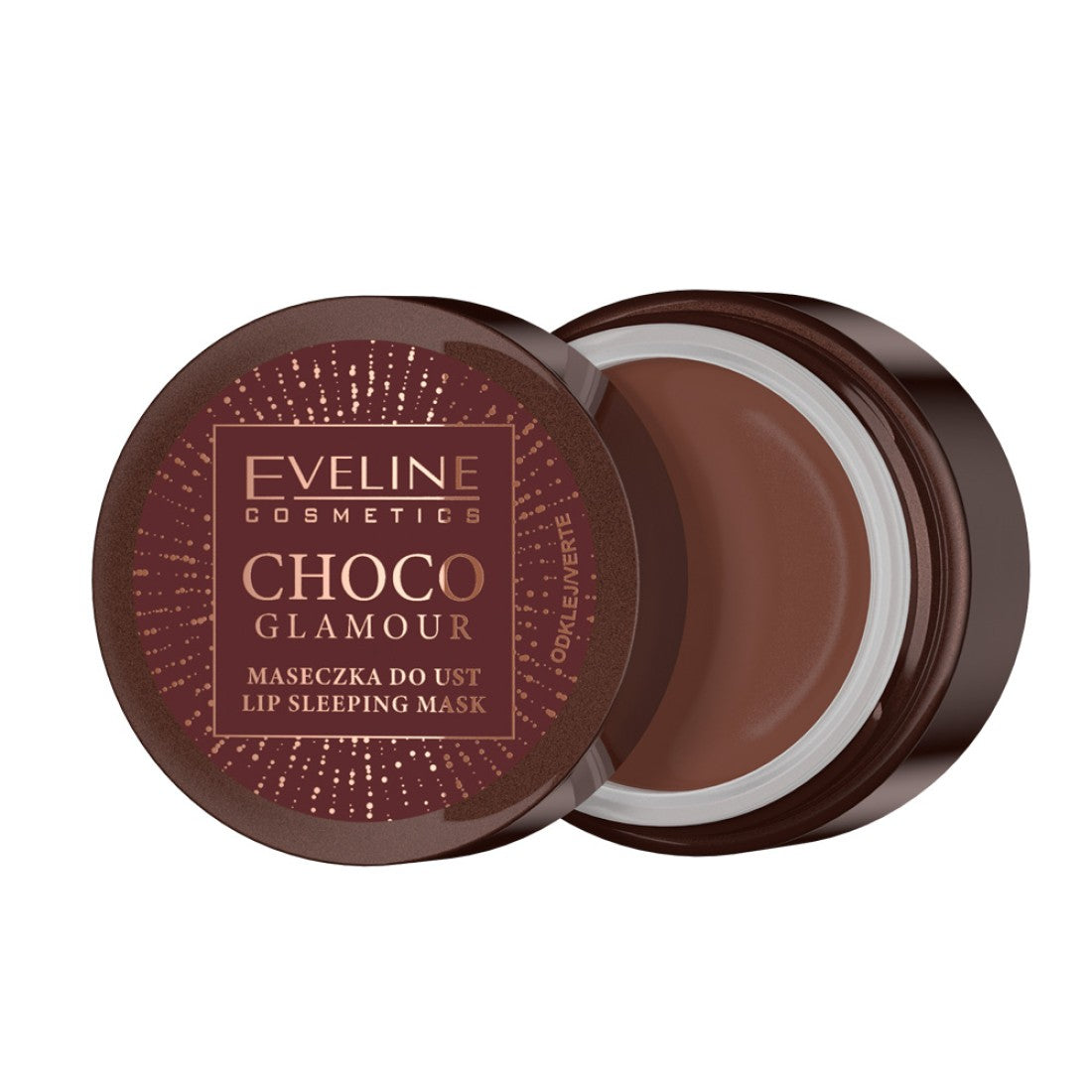Eveline Cosmetics, Choco Glamour, regenerierende Nacht-Lippenmaske, 12 ml