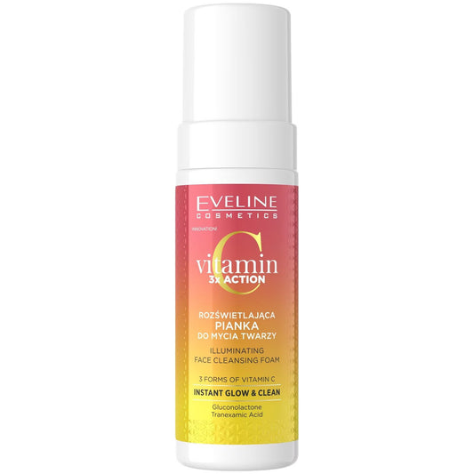 Eveline Cosmetics, Vitamin C 3x Action, aufhellender Reinigungsschaum, 150 ml