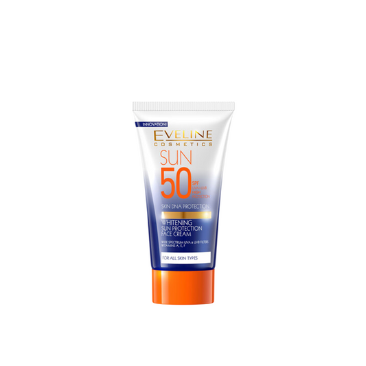 Eveline Cosmetics, Aufhellende Sonnenschutzcreme, Hyaluronsäure, Aufhellend, Täglich, Gesichtscreme, SPF 50, 50 ml