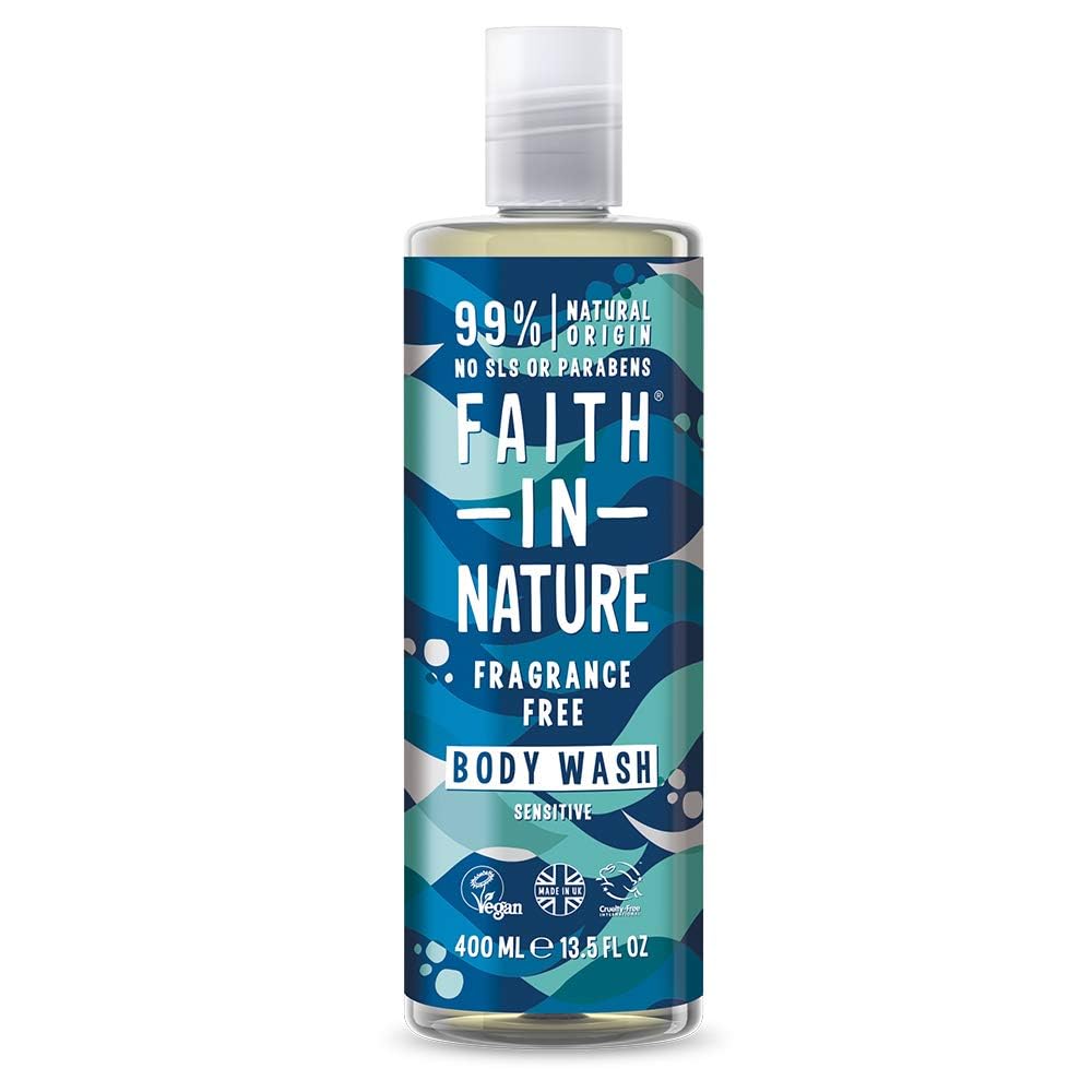 Faith In Nature, Faith In Nature, 99 % natürliche Inhaltsstoffe, reinigend & beruhigend, ohne Duftstoffe, Duschgel, 400 ml