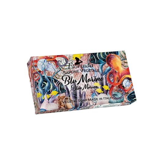 Florinda, Blue Marine, Vegan, Hydrating, Scented Soap Bar, Body, 100 g